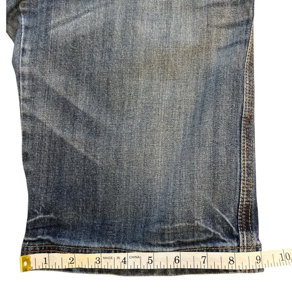 Vintage Farlow Jeans Low Rise Shorts Bermuda Style Embroidered Size 11 Juniors - Picture 6 of 12